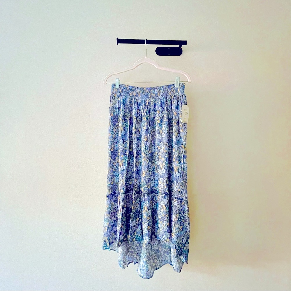 Hippy Rose Blue Skirt Size L